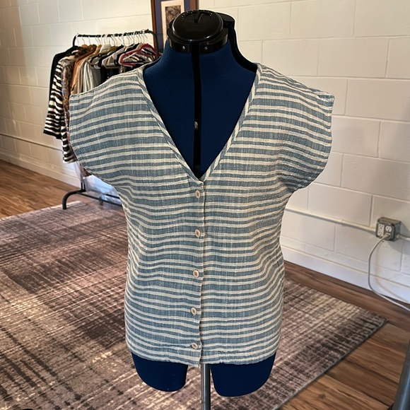 EUC Ace & Jig Button Down T-Shirt - Picture 1 of 4